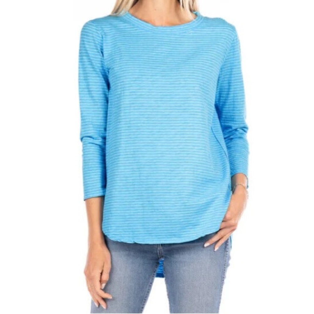 Fresh Produce Pinstripe Catalina Top Blue size XXL
:
FRESH PRODUCE